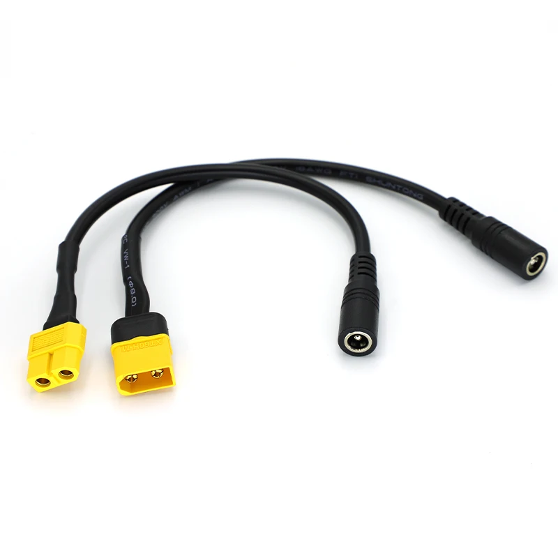 XT60 Male / Female Connector To DC 5.5x2.1mm Power Cable Adaptor 5521 For Battery Charging Conversion Adapter Cables