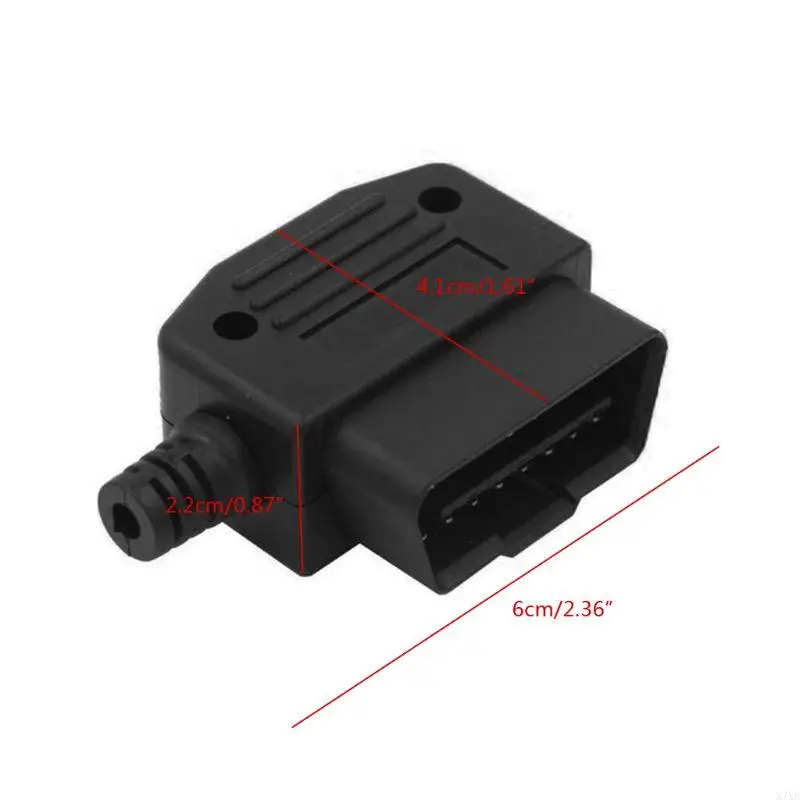 

X7XB OBD-II OBD2 Auto 16 Pin Extension Cable Diagnostic Extender Cord Adapter Scanner