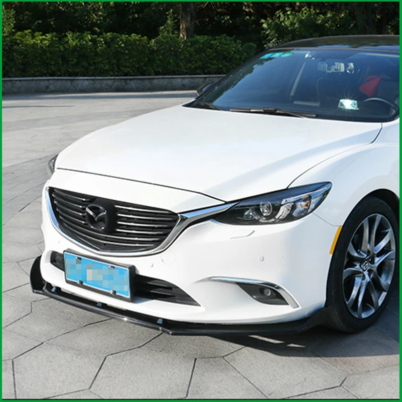 

For Mazda 6 2014-2017 Front Bumper Lip Protector Diffuser Cover Sticker Trim Decorative Strips Spoiler Car Styling Accessories
