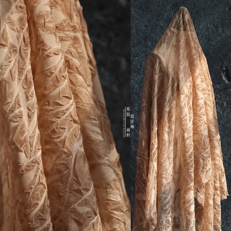 

Галстук окрашенная шифоновая плиссированная ткань мягкая тонкая для платья Дизайнерская одежда ручной работы сделай сам Ткань для шитья оптовая продажа