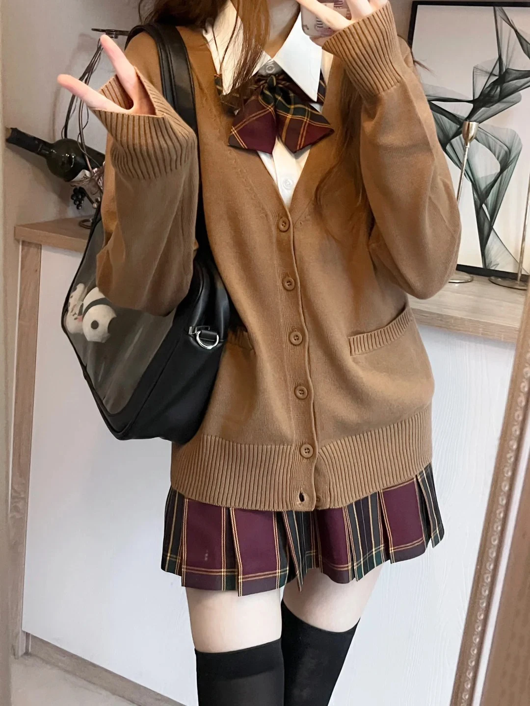 Coffee cardigan only