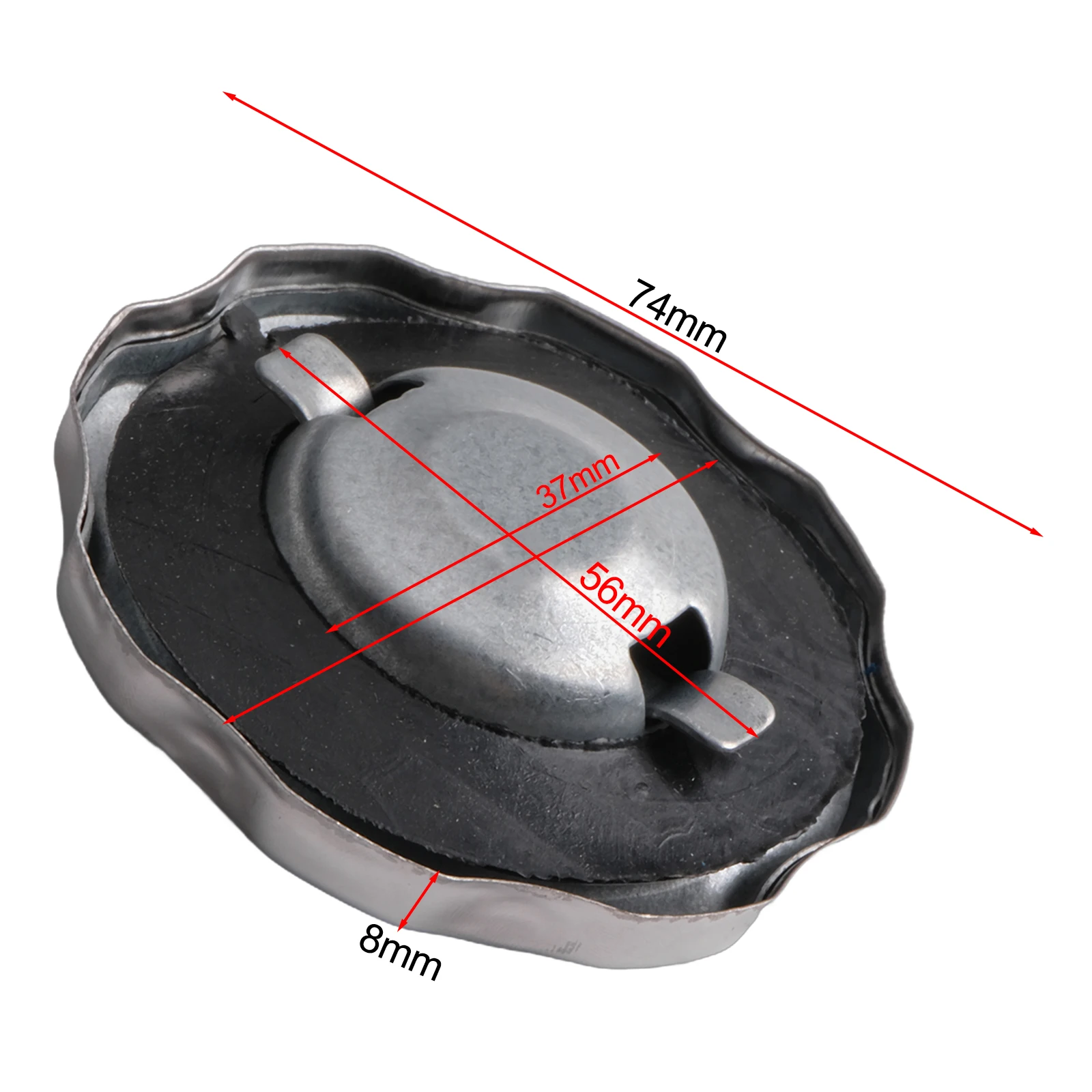 Size As Shown In The Picture Chrome Fuel Gas Tank Cap Secure And Tight Seal User-friendly Design Chrome Finish