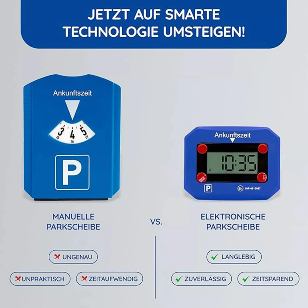 Car Digital Parking Timer Electronic Parking Timer Automatic Time Adjustment Car Interior Accessories ﻿Electronic Parking Timer