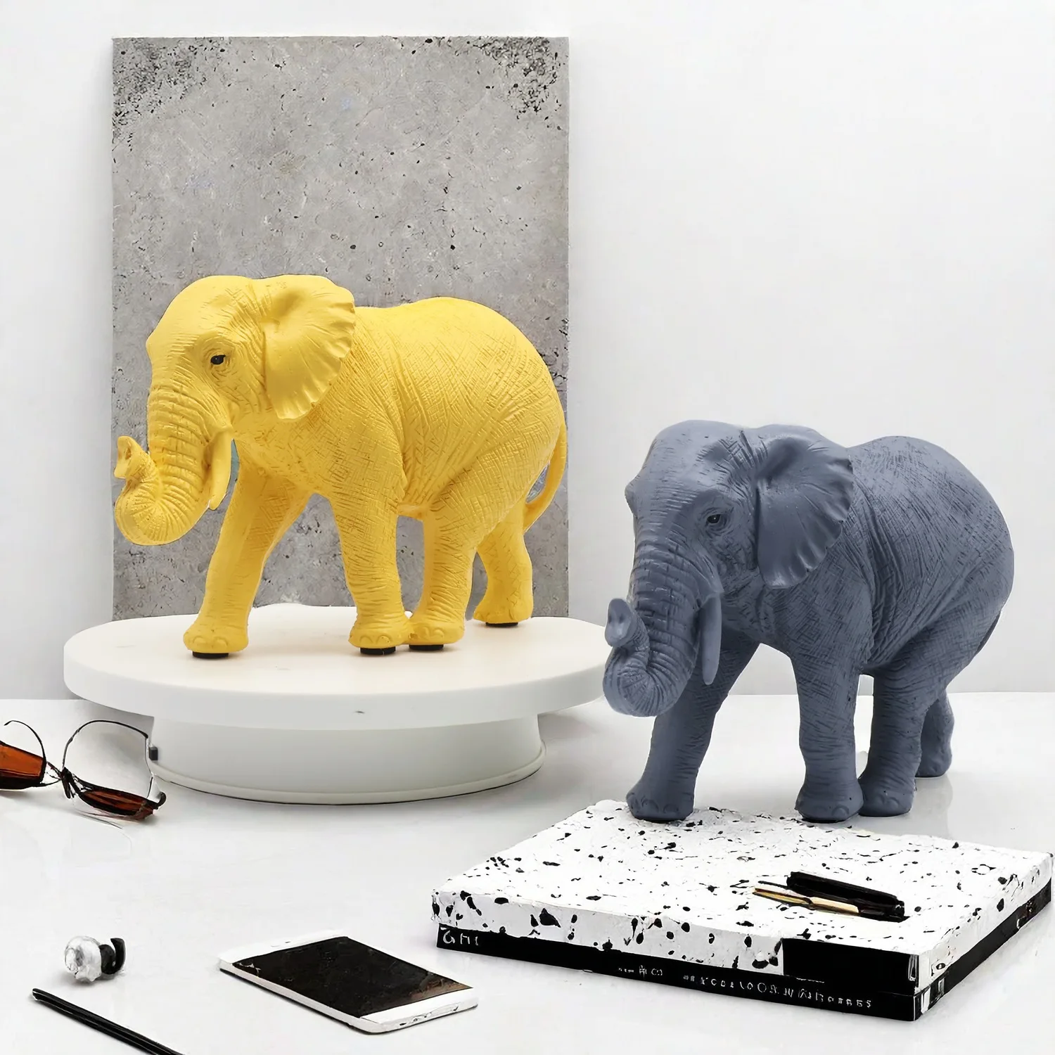 

New Cross border Creative Modern Simple Solid Color Elephant Home Furnishings Indoor Entry Office Resin Crafts Ornaments