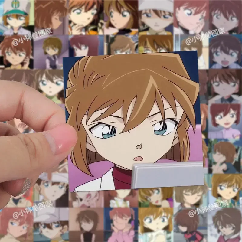 Haibara Ai Sticker Anime Waterproof Sticker 62 Piece Cute Student Stationery Children School Lovely Supplies Detective Conan