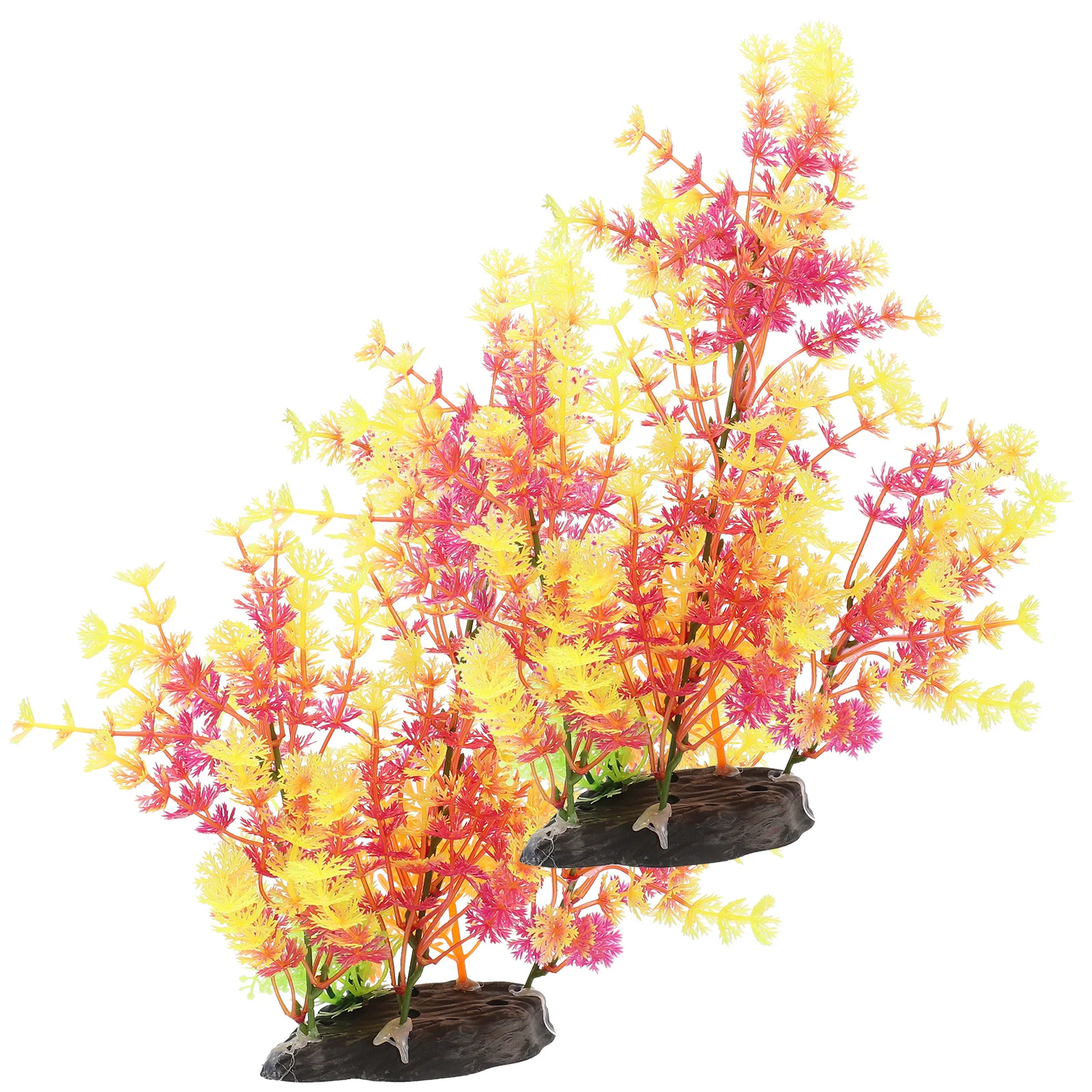 

2pcs Lifelike Realistic Decor Plastic Water Grass Decorations For Turtle Aquatic Plants Freshwater Aquarium Fish Tank