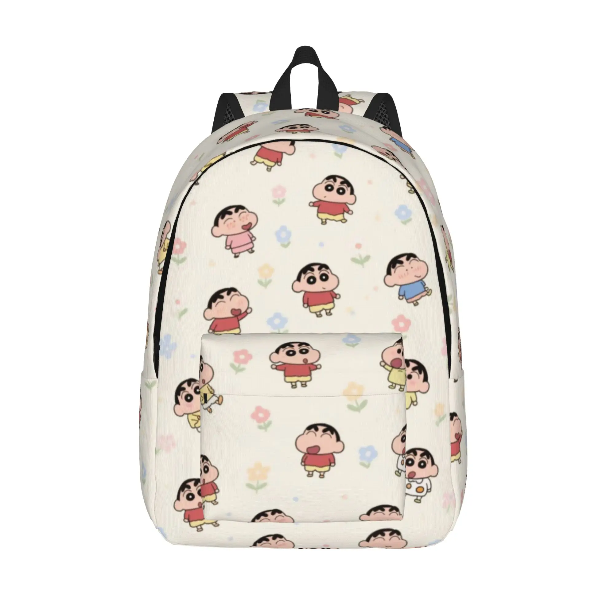 Crayon Shin-chans Cartoon Anime Backpack for Men Women Teenage Student Work Daypack  College Shoulder Bag with Pocket