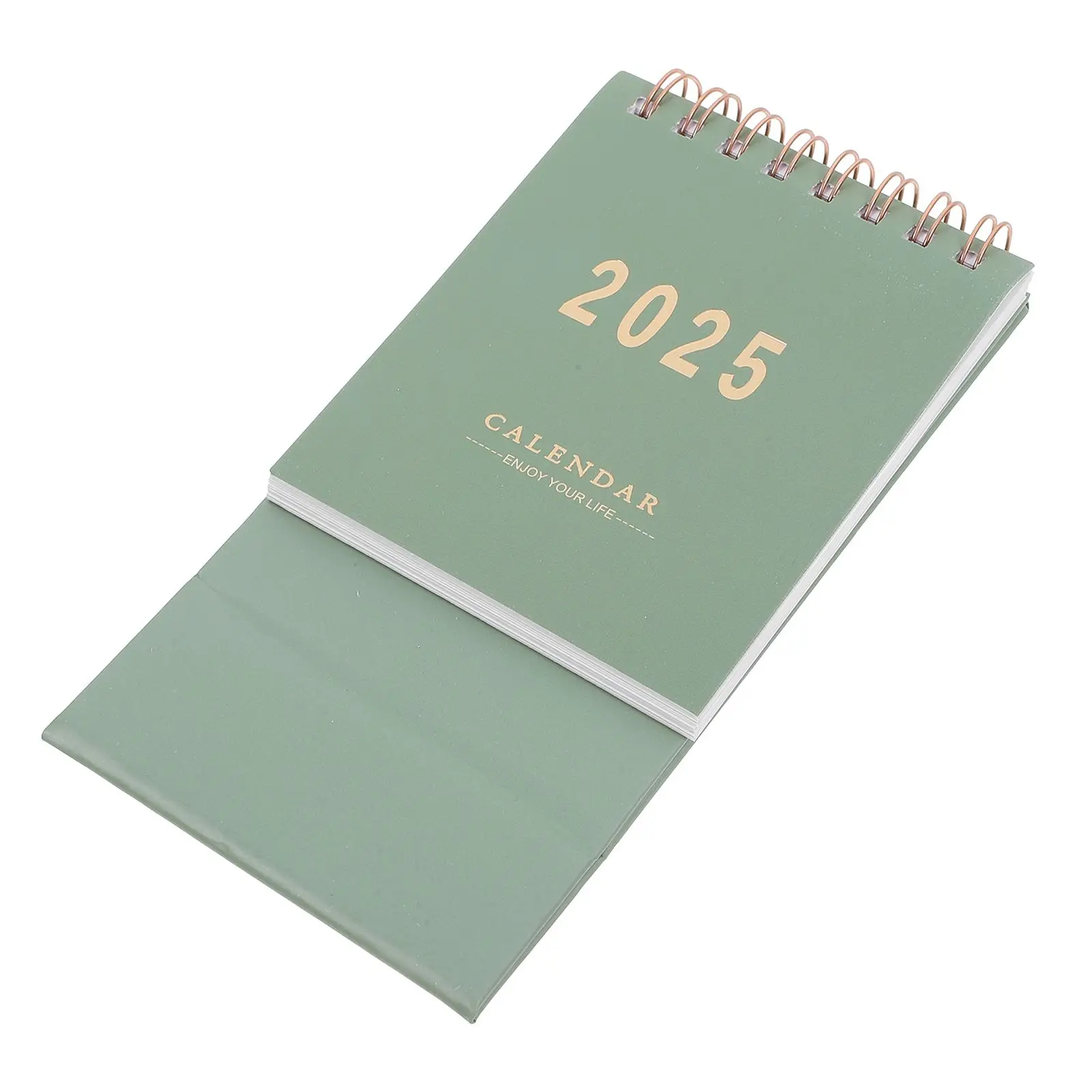 

Mini Desktop 2024 2025 Simple English Small Desk Monthly Memo Flip Stand Office Stand Calendar Supplies Thick Paper