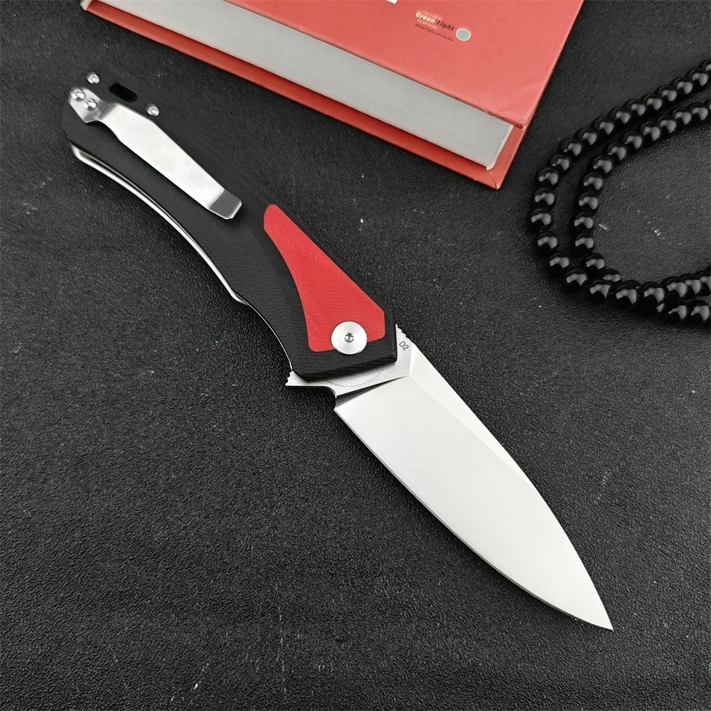 

High Quality D2 Steel Blade G10 Handles Tactical Hunting EDC Pocket Folding Knife Self Defense Camping Portable Knives