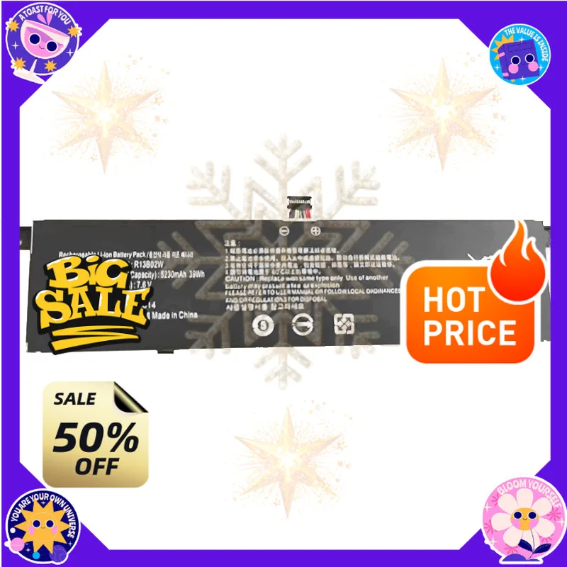 SWZY R13B02W Laptop Battery Compatible For Xiaomi Mi Air 13.3