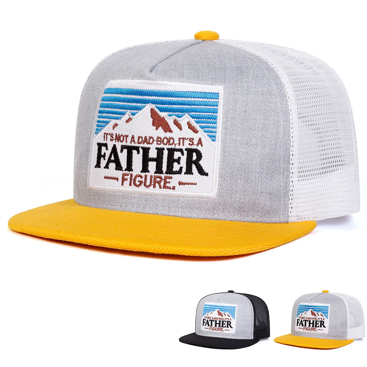 Cappelli a rete hip-hop unisex sono un PADRE ricamati Primavera ed estate Cappellini da baseball casual sportivi regolabili per esterni Cappello per protezione solare