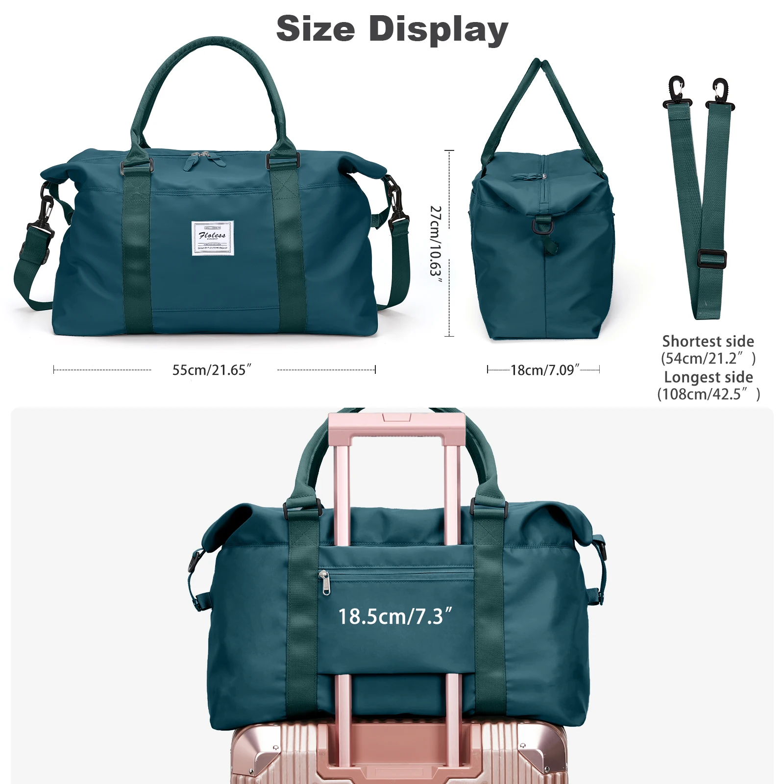 Weekender Bag for Women Travel Tote Bag Gym Duffel Bag with Toiletry Bag Overnight Bag with Wet Pocket for Labor and Delivery