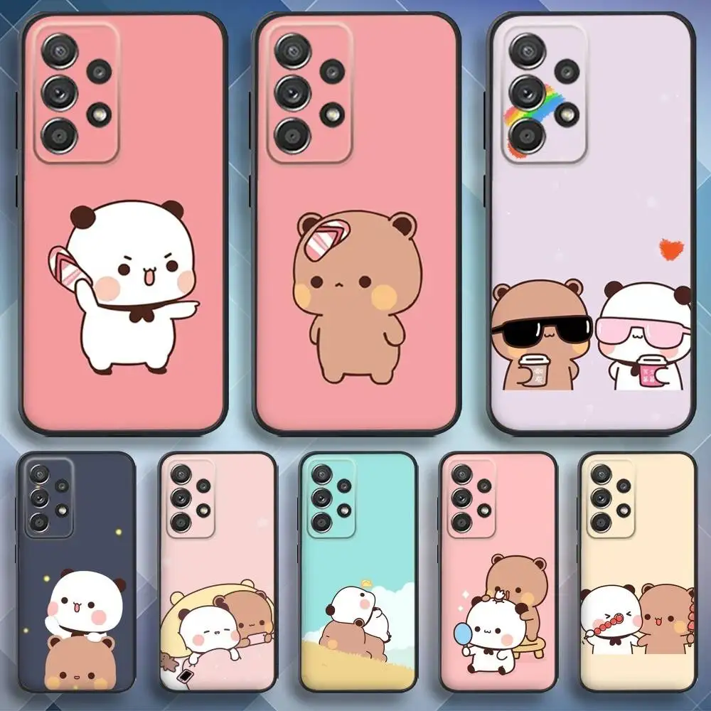 Cute Cartoon BUBU DUDU Phone Case For Samsung S25,S24,S21,S22,S23,S30,Ultra,S20,Plus,Fe,Lite,Note,10,9,5G Black Cover