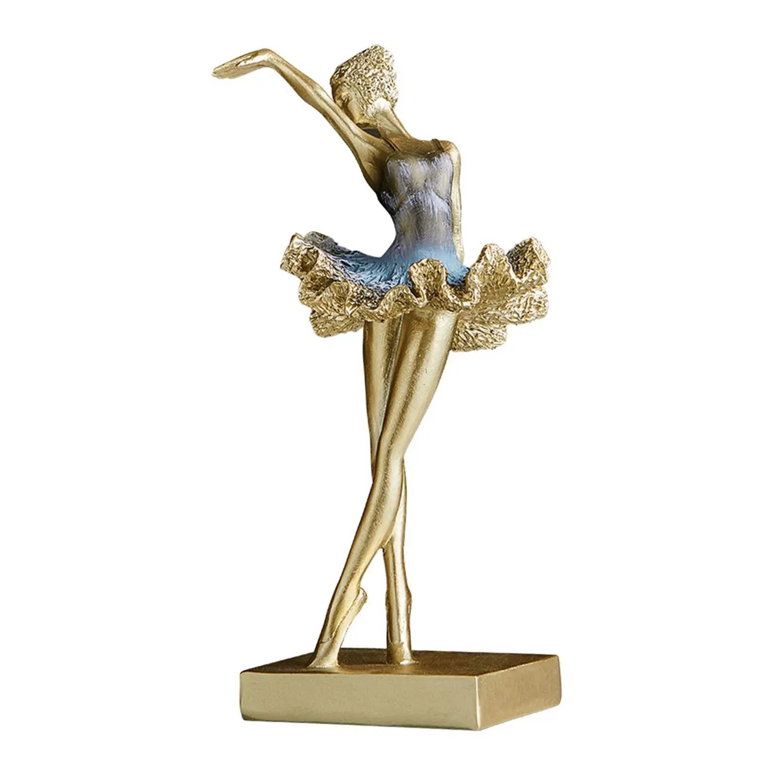 Dancing Girl Figurine Artistic Collectible Statue for Bedroom Shelf Tabletop
