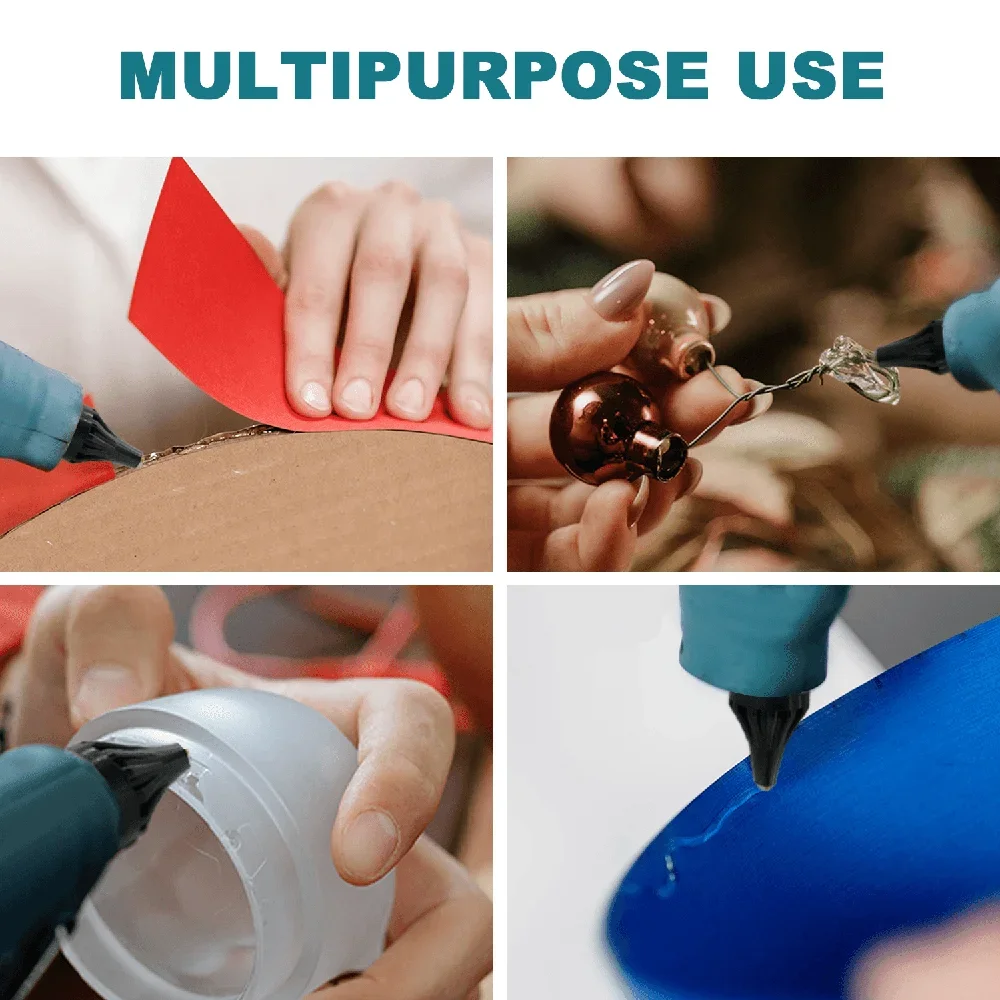 Imagem -06 - Cordless Hot Glue Gun sem Fio Recarregável 10 Pcs Cola em Bastão Ferramentas de Reparação Faça Você Mesmo Apto para Makita 18v Bateria