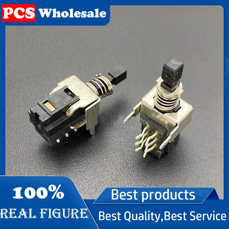 Original self-locking switch 6-pin adjustable power button Power amplifier speaker piano key Horizontal straight button 27*10mm