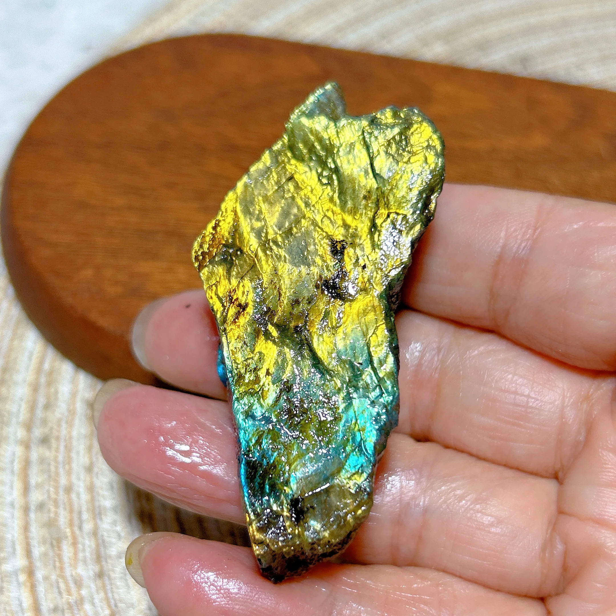 Healing Natural Crystal Blue Golden Flashy Labradorite Raw Stone Specimen Gemstones Mineral Energy Reiki Home Decorations Gift