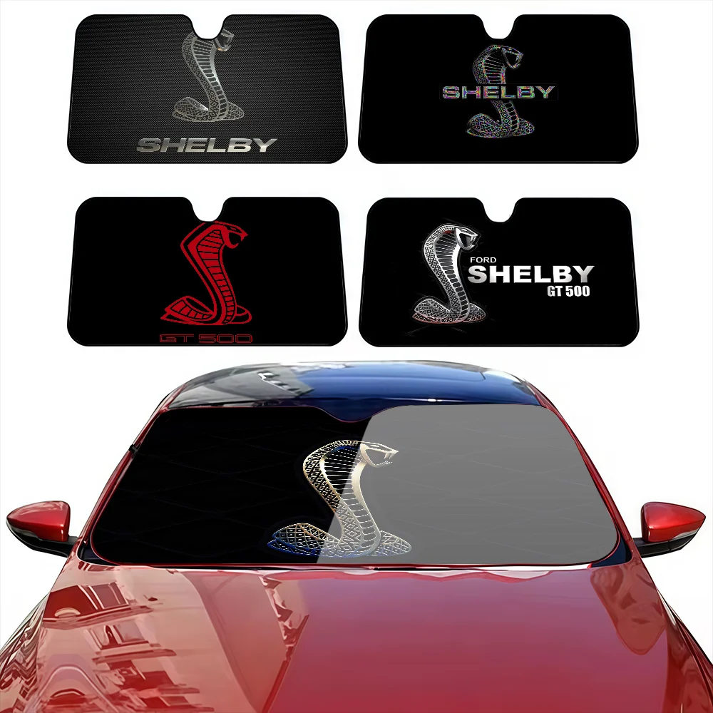 Mode S-Shelby Sonnenschutz Windschutzscheibe Sonnenschutz Abdeckung Sonnenschutz Auto Sonnenblende Auto Abdeckungen