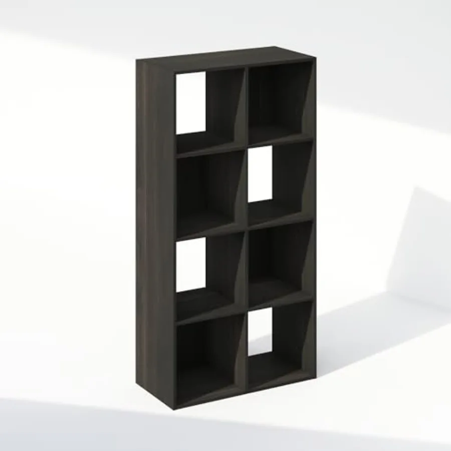 

PELLI Book Shelf, Bookshelf, Horizontal Cube Storage Organizer Bookcase, 11.7 x 23.7 x 47, for Living Room, Bedroom, Home Offic