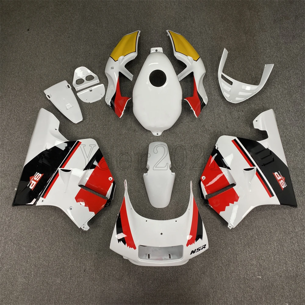 

Suitable for MC21 PGM3 90-93 P3 1990-1993 NSR250R 1990 1991 1992 1993 Injection Molded ABS Plastic Full Fairing Kit Accessories
