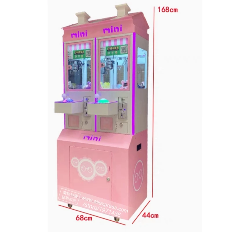 Kids Adults Play Mini Stuffed Doll Grabber Toy Cranes Claw Machine Indoor Coin Operated Arcade Games Prize Gift Vending Machine