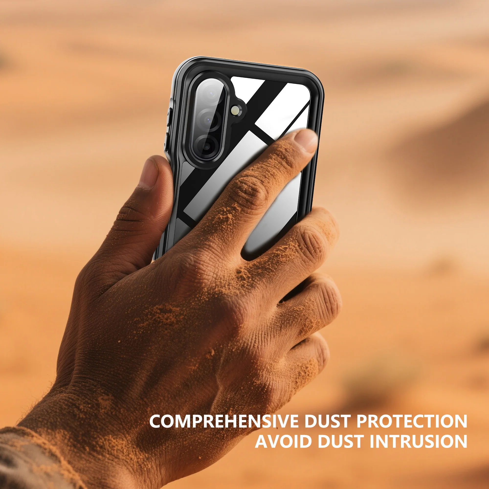 Geeignet für Samsung Galaxy A17 A16 A26 A36 A56 A15 A25 A35 A55 Handyhülle, Wasserdichte Transparente Stoßfeste Allround-Schutzhülle – Detail 5
