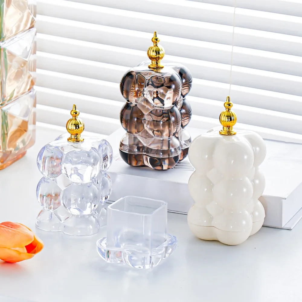 

Durable Elegant Toothpick Box Dustproof Plastic Dental Floss Storage Container Portable Stylish Desk Toothpick Holder Hotel
