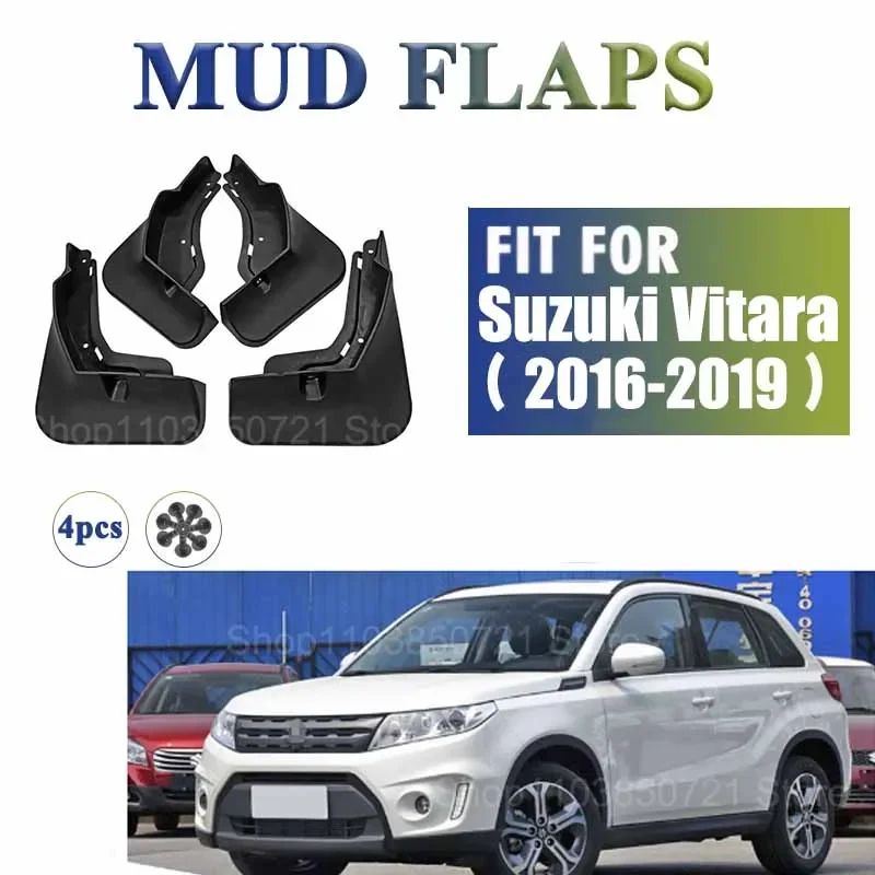 

Front Rear 4pcs FOR Suzuki Vitara 2016-2019 Mud Flap Guards Splash Mudguard Fender Mudflaps Car Accessories