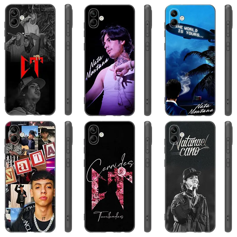 Raper Natanael Cano Black Phone Case For Samsung Galaxy A01 A03 Core A04 E A02 A05 A10 A20 A21 A30 A50 S A6 A8 Plus A7 2018