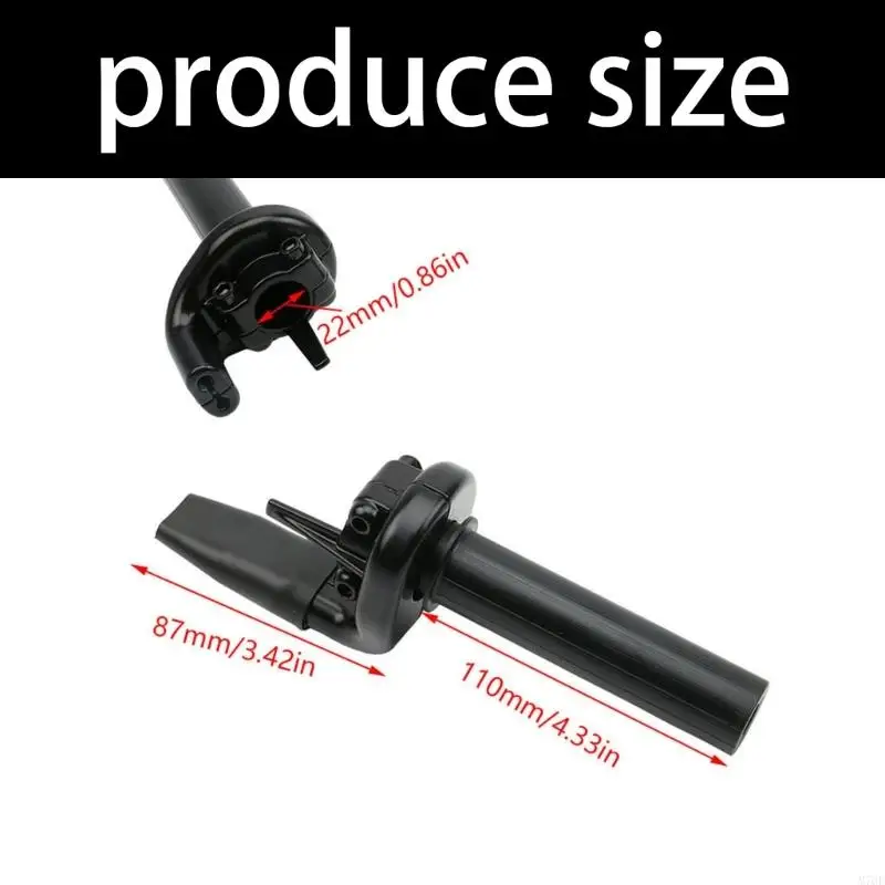 M76E Motorrad-Drehgriff-Serviceteil, schwarzes 22-mm-Steuerrohr für CRF450/CRF450R – Detail 6