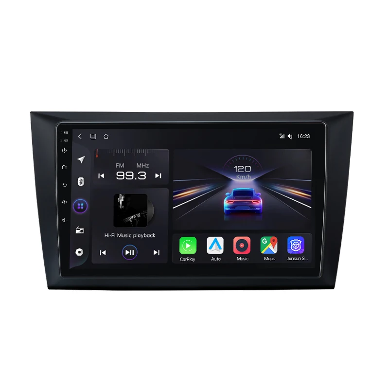 Junsun Radio Voz AI para Volkswagen Golf 6 2008–2016 CarPlay inal Diversbrico Android Auto Autoradio 2 DIN mit Bluetooth DAB+ GPS RDS