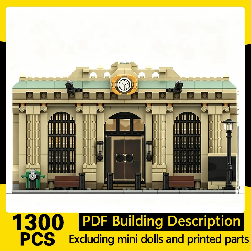 Popular Anime Model MOC Building Bricks Grand Central Terminal Modular Technology Gifts Holiday Assemble Toys Suit Display
