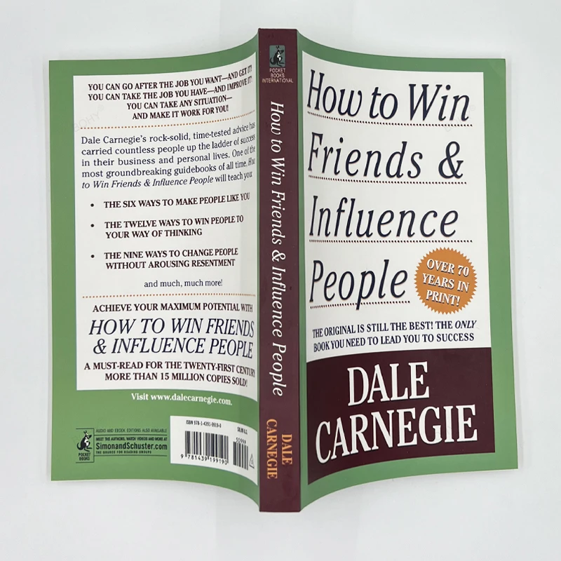 By Dale Carnegie How To Win Friends Influence People  Interpersonal Communication Skills Self Improvement Reading Book Fo Adult