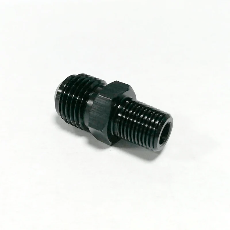 

AN6 To 1/8" NPT Straight Aluminum Male Flare Fuel Oil Fitting Adapter Oil Cooling Connector