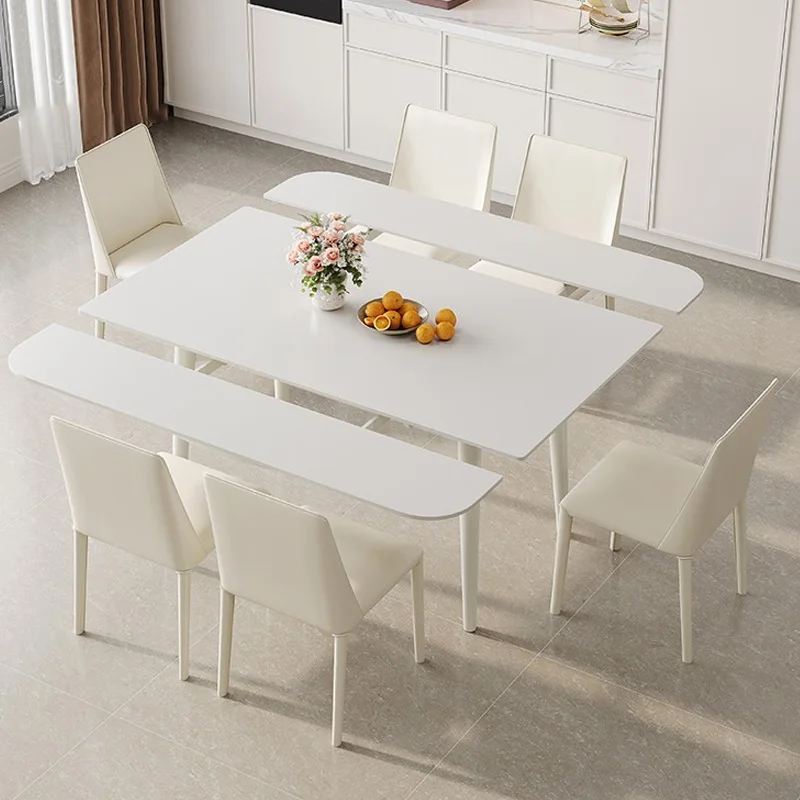 

Luxury Fashion Dining Table Extendable Unique Restaurant Multifunction Dining Table Office Modular Mesas De Jantar Furnitures