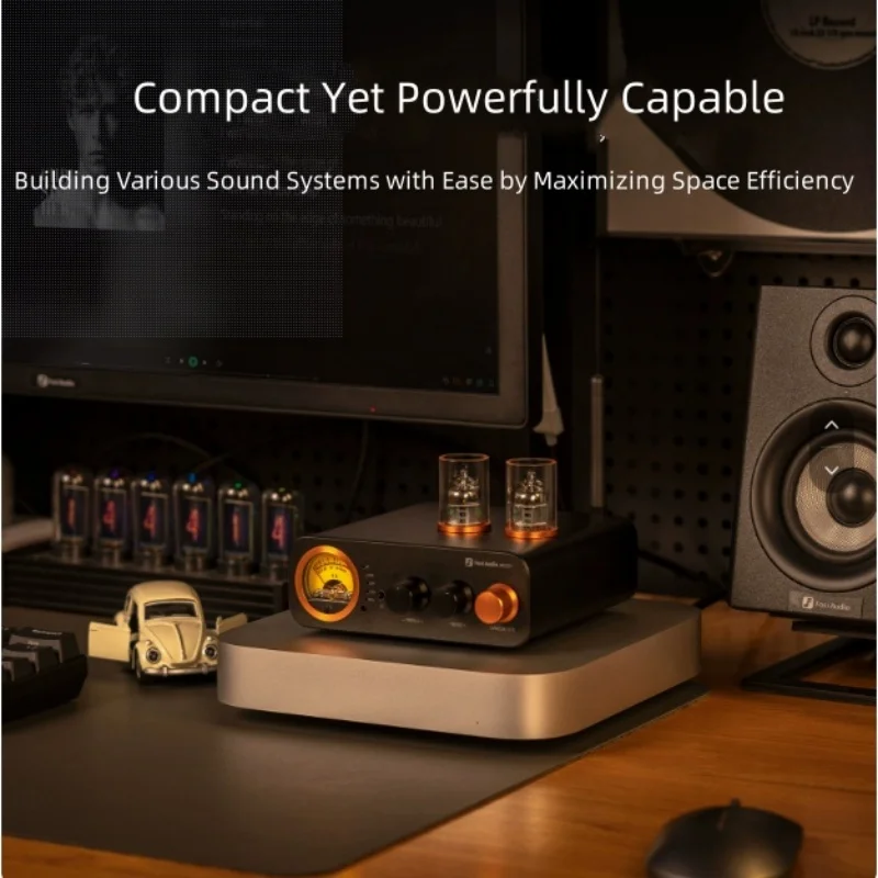 Fosi Audio MC331 2.0 Channel Bluetooth Stereo Integrated Amplifier with DAC, Mini Audio Power Amp for Passive Speaker