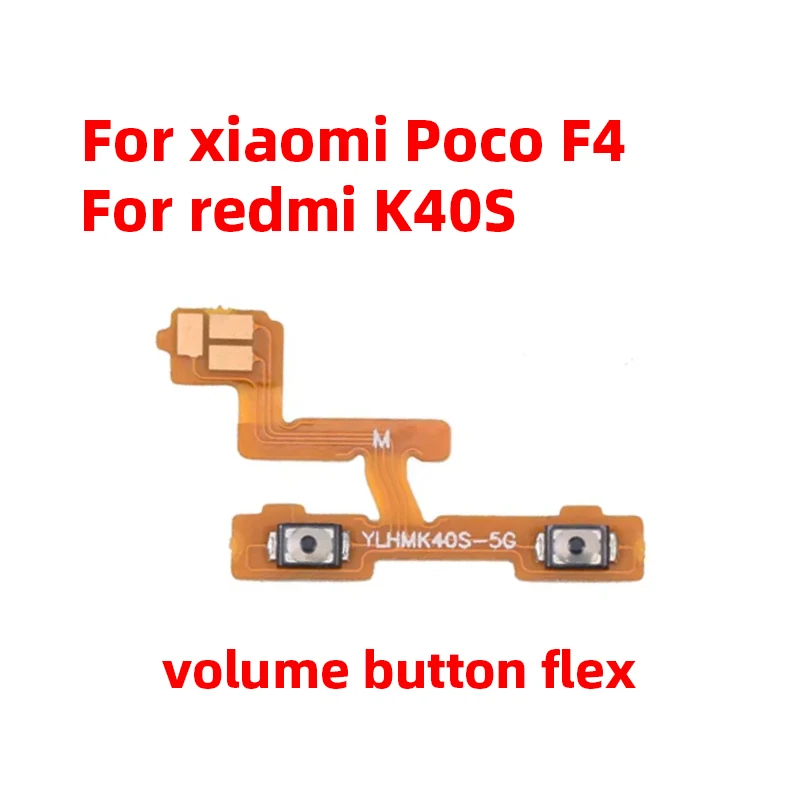For Xiaomi Redmi K40S Power ON OFF Volume Camera Key Button Switch Flex Cable Replacement