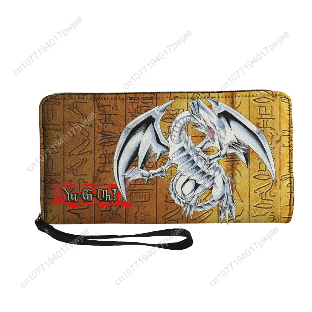 Yu Gi Oh Anime Yugi Muto Custom Wallet Purse Sprunki Mens Womens Zipper Long Wallets Double Print  Portable Wallet Gift Bag