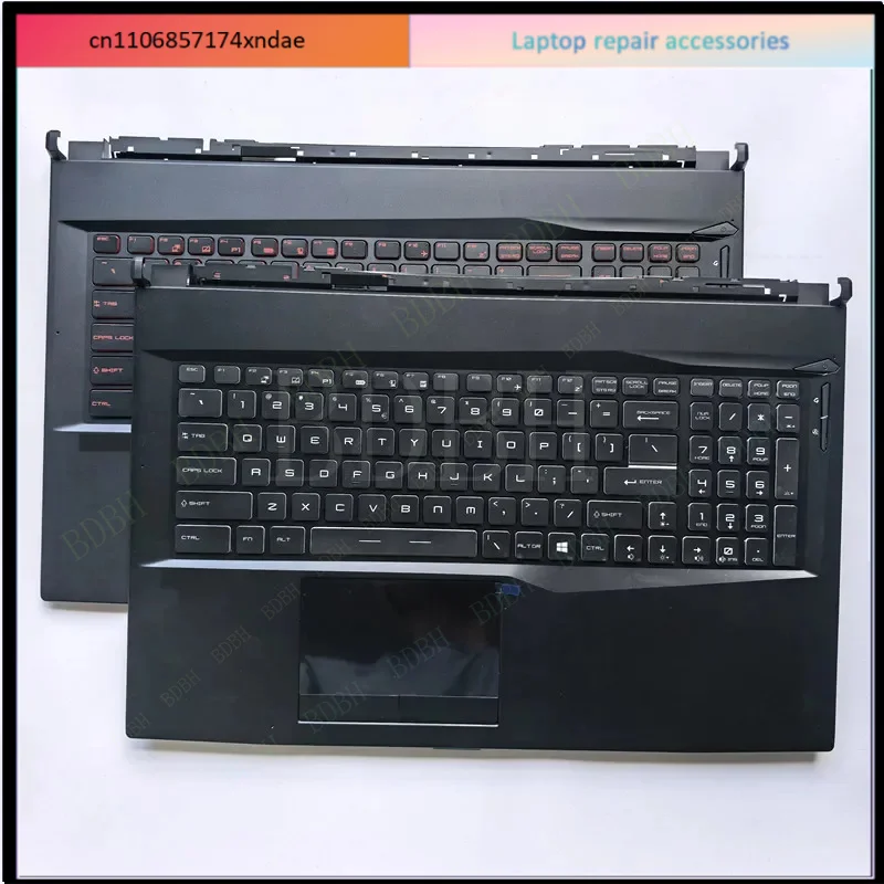 F f For Backlit US laptop keyboard palmrest for MSI GL75 GP75 MS-17E2 MS-17E3 MS-17E5 MS-17E7