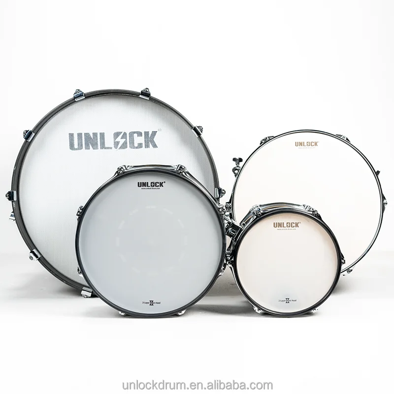 

Барабан «Профессиональная бесшумная установка» — 10/14/16/22 дюйма, 2-3 слоя сетчатой головки, электронная барабанная установка, высококачественная белая отделка,