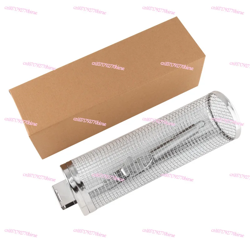 

Barbecue Stainless Steel Cage Rolling Round Grill Bucket