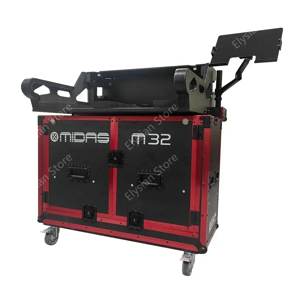 Customized Midas M32 Flight Case With A Laptop Stand Hydraulic Version Pa Sound System Studio Digital Mixer Flight Case