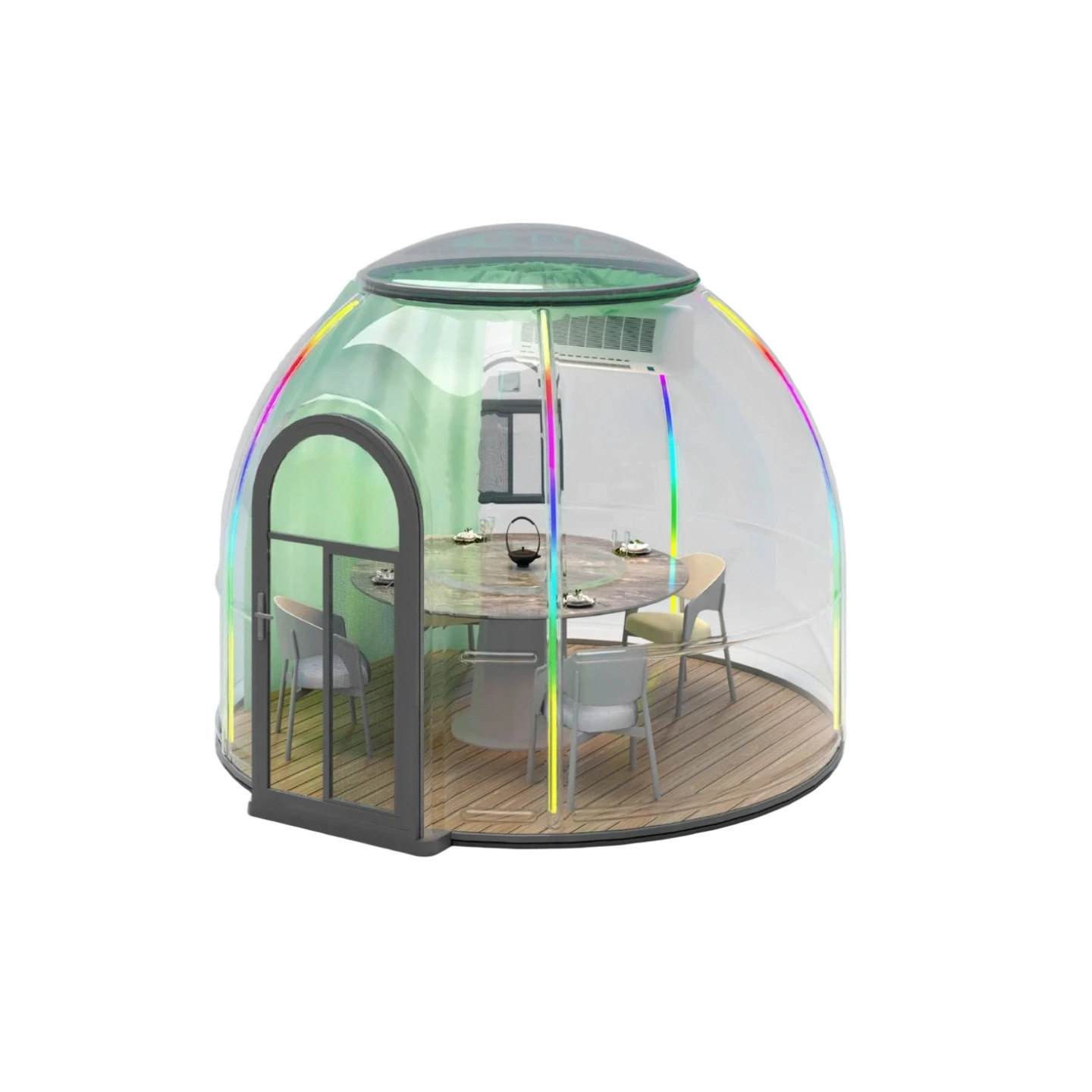 Transparent Dome Bubble House, Outdoor Glamping Camping Tent, Sky View Display Structure for Garden Event Exhibition Family