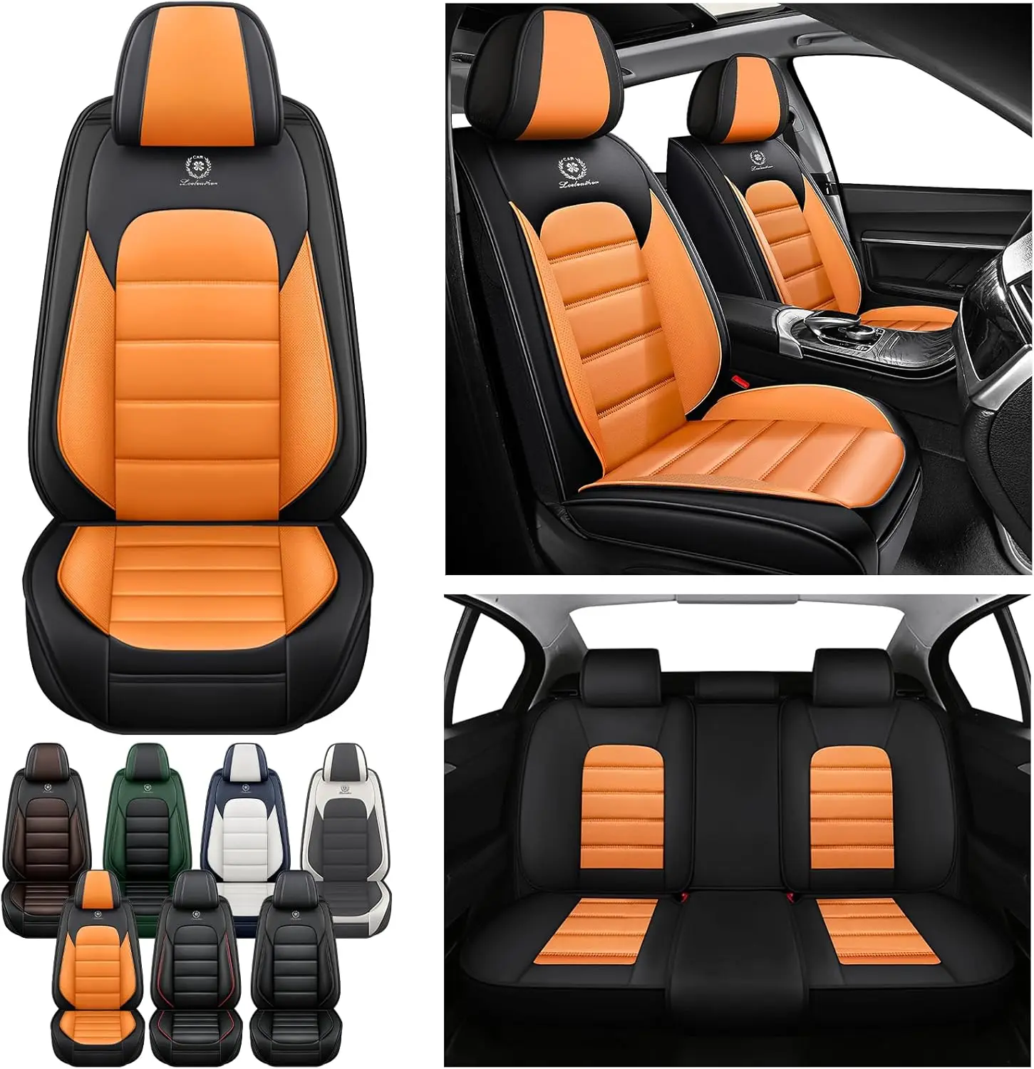 

Full Set for Acura MDX Seat Covers 2001-2025, Waterproof Nappa Leather Car Seat Protector, Anti-Slip & Comfortable Car seat Cove