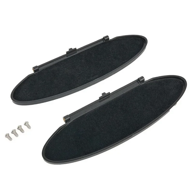 Ajuste para Porsche 996 997 911 Carrera 986 Boxster 987 Cayman 1/2 Juego de parasol para coche cubierta de espejo de tocador piezas de repuesto negras