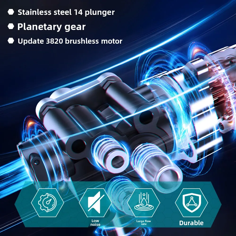 Мощная беспроводная автомойка по индивидуальному заказу, бытовой водяной пистолет высокого давления, мощное устройство для мойки автомобилей