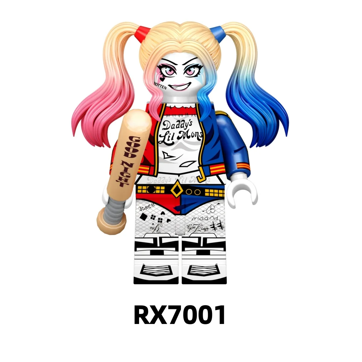 5cm Movie Figure Harley Quinn Perimeter PVC Model Assembling Building Blocks Desktop Decoration Ornaments Puzzle Gifts Toys view 4