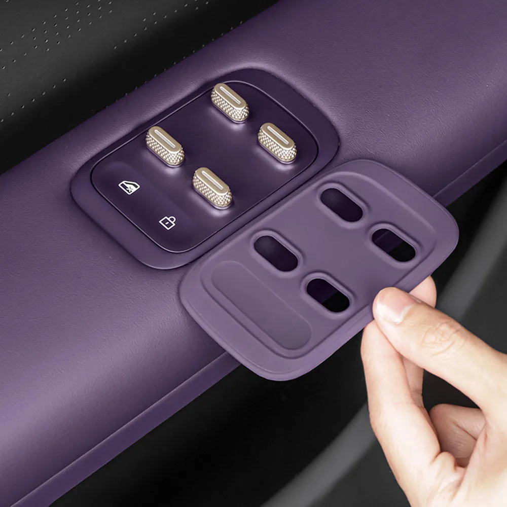 

4 Pcs For AVATR 07 2024 2025 Door Window Up Button Silicone Pad Interior Modification Supplies Fully Covered Scratch Resistant