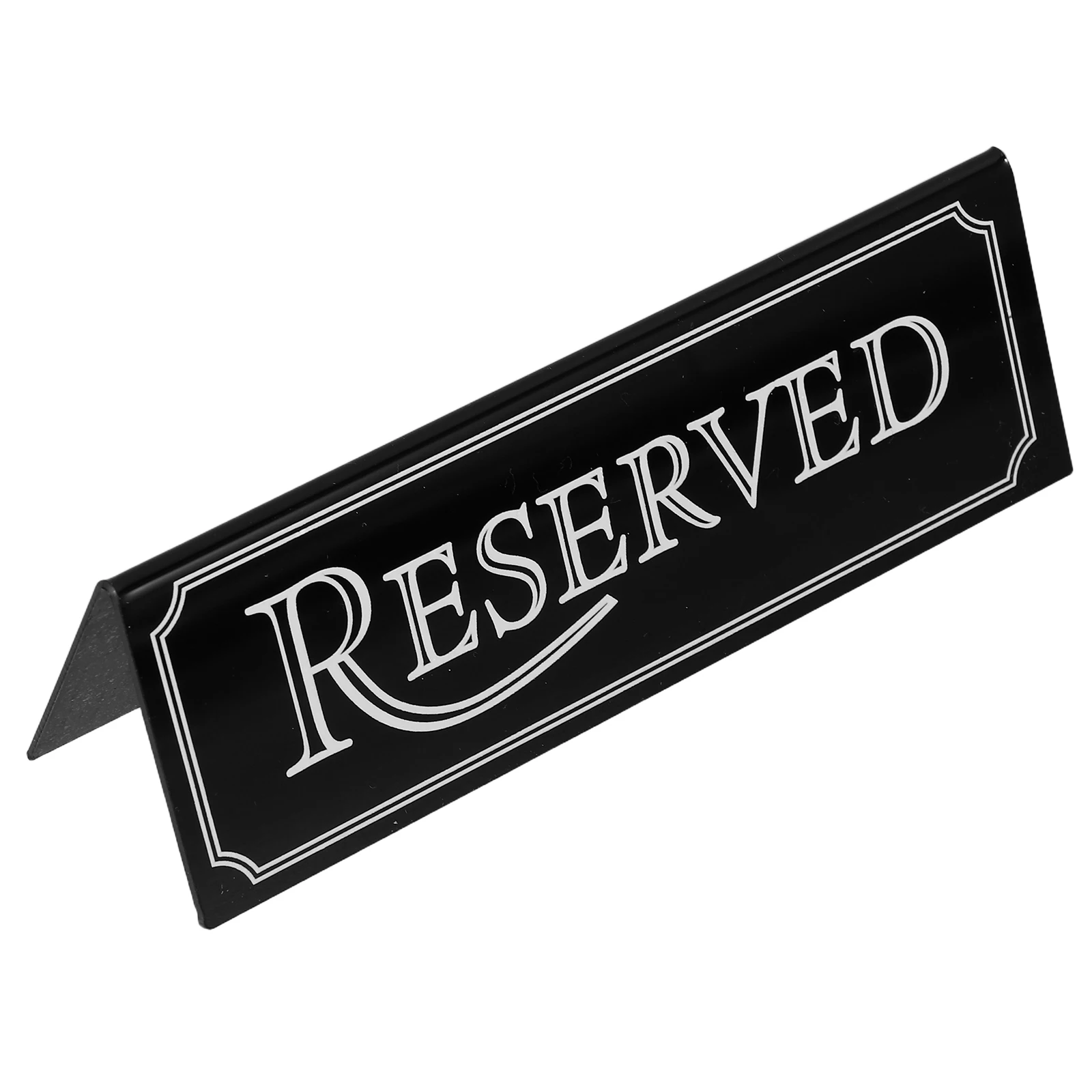 

2Pcs Acrylic Reserved Signs Elegant Black Frame for Wedding Tables Chairs Restaurants Events Acrylic Reserved Chair Signs