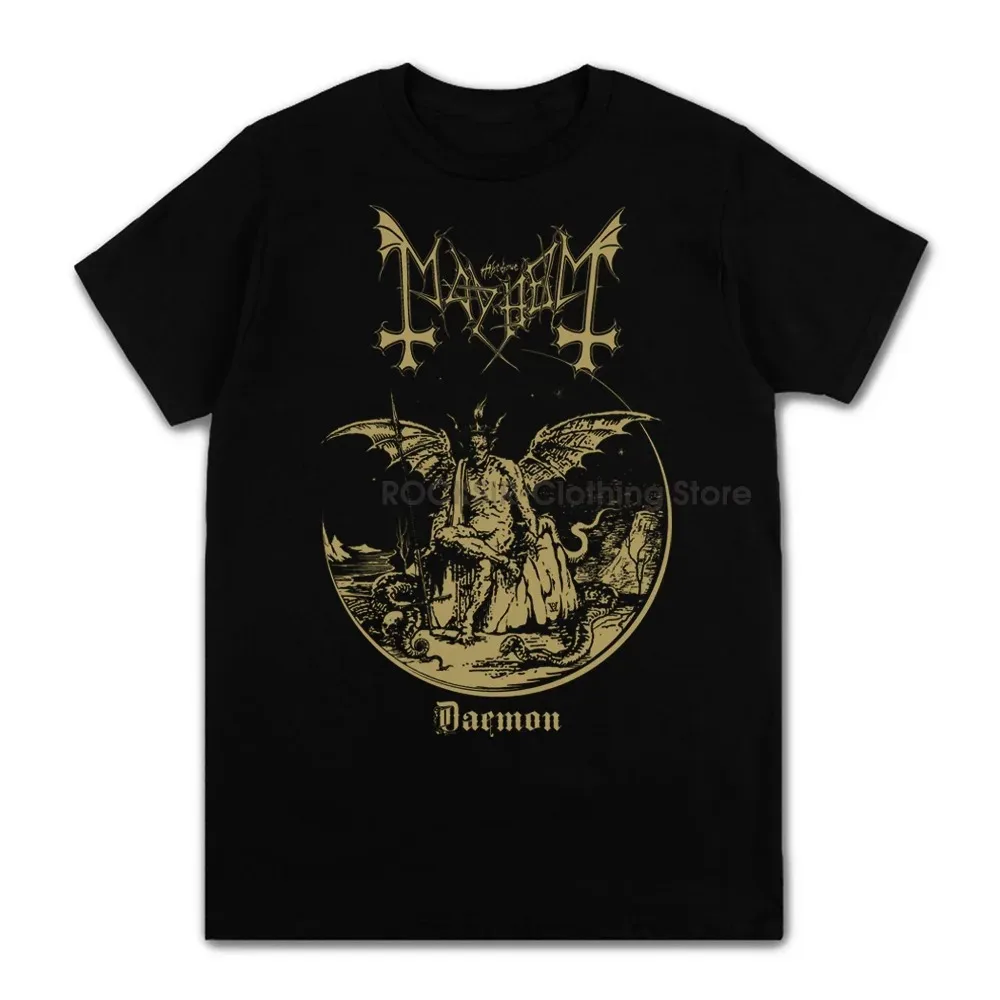 Rapper Mayhem Death Metal High Quality Short Sleeve Round Neck T-shirt Summer Oversized Men Women Fashion Cotton Streetwear